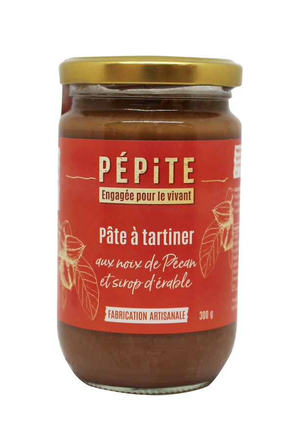 Pâte à tartiner aux noix de pécan et sirop d'érable bio - 1