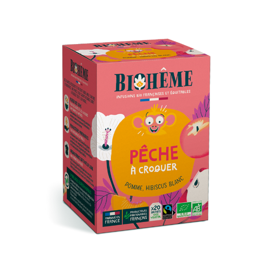 Biohême -- Infusion pêche à croquer - 20 infusettes