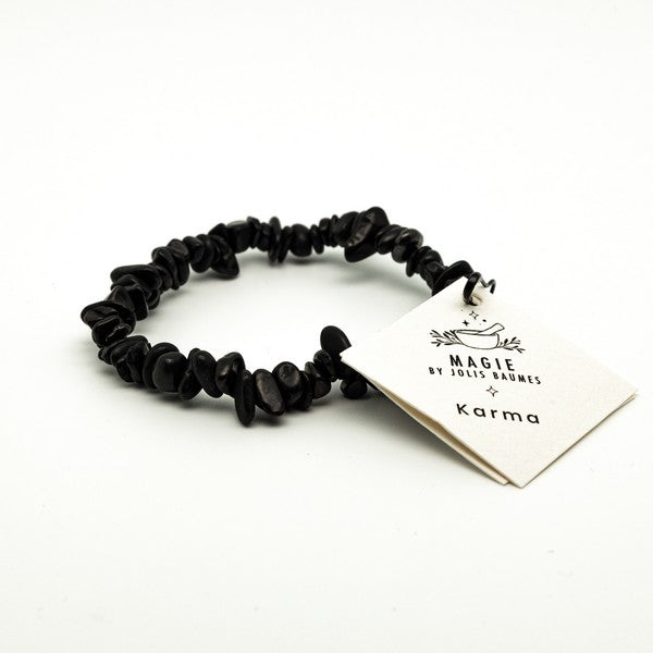 Jolis Baumes -- Bracelet karma shungite