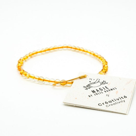 Jolis Baumes -- Bracelet créativité citrine